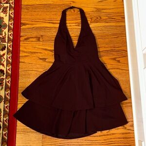 Altar'd State Burgundy Halter Dress